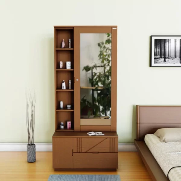 Rustic Walnut Dressing Table