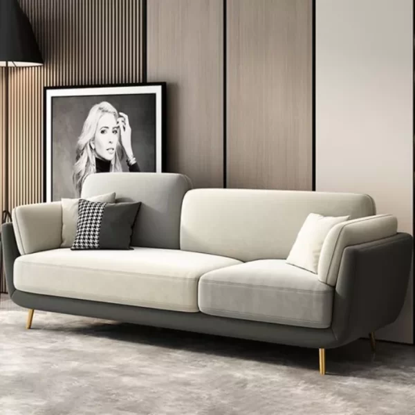 Modern Beige Lounger Sofa