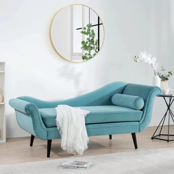 Modern Teal Small Bedroom Sofa